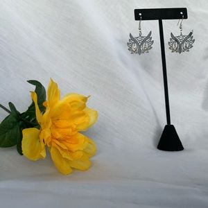 Up-cycled owl earrings